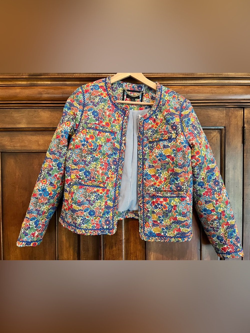 J. Crew Liberty print jacket. NWT Size 4